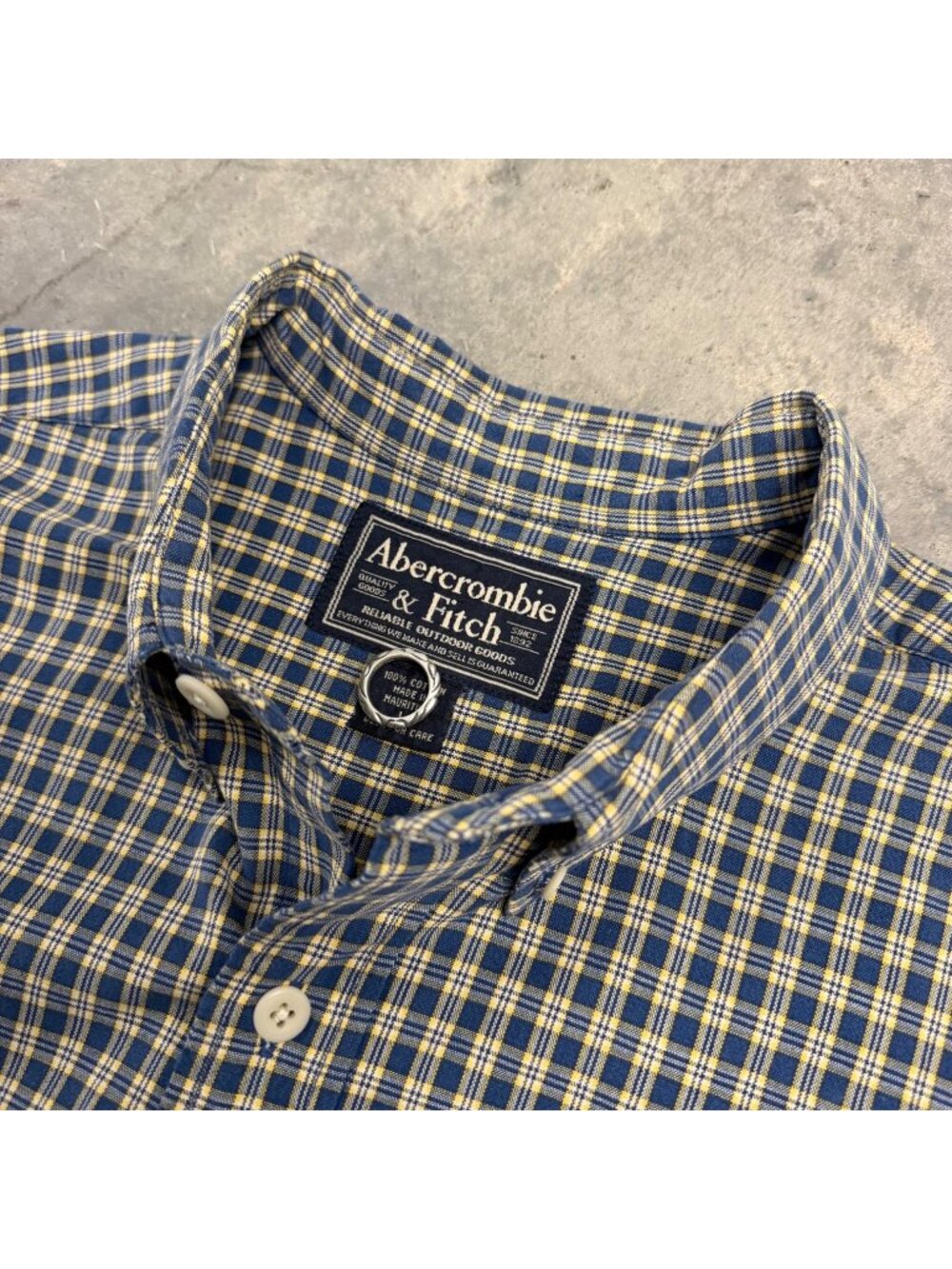 Vintage 90s Abercrombie & Fitch Mens Plaid Shirt Size XL
